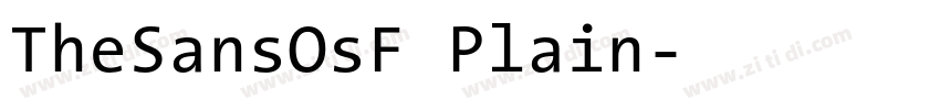 TheSansOsF Plain字体转换